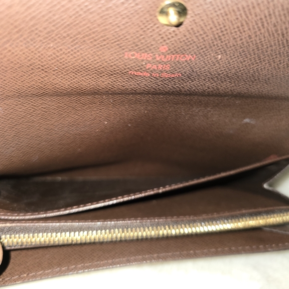 LOUIS VUITTON Damier Ebene Sarah Wallet - Picture 7 of 15